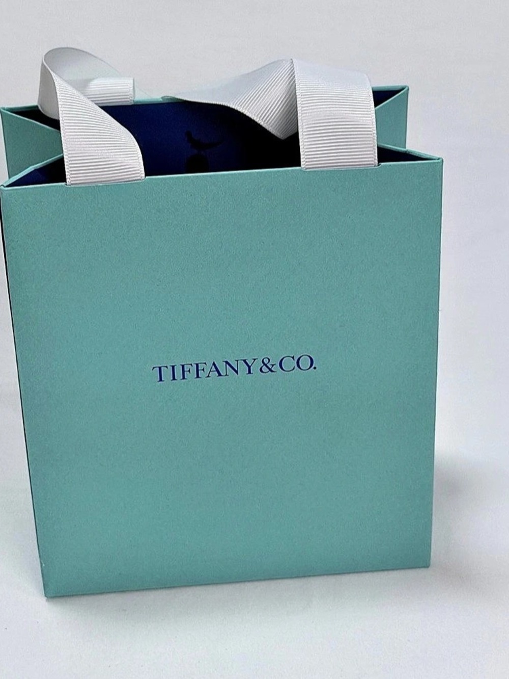 Tiffany & Co. Small Paper Shopping Gift Bag. Tiffany Blue